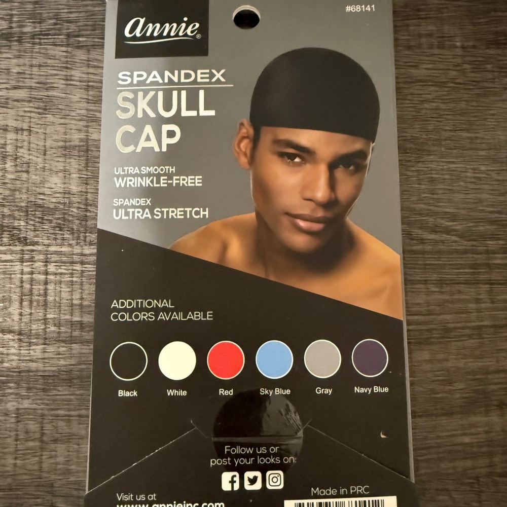 Annie Black Spandex Ultra Stretch Cap. 4 for $10.